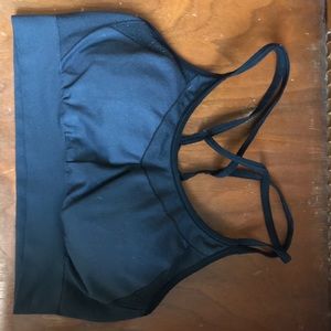 gray sports bra